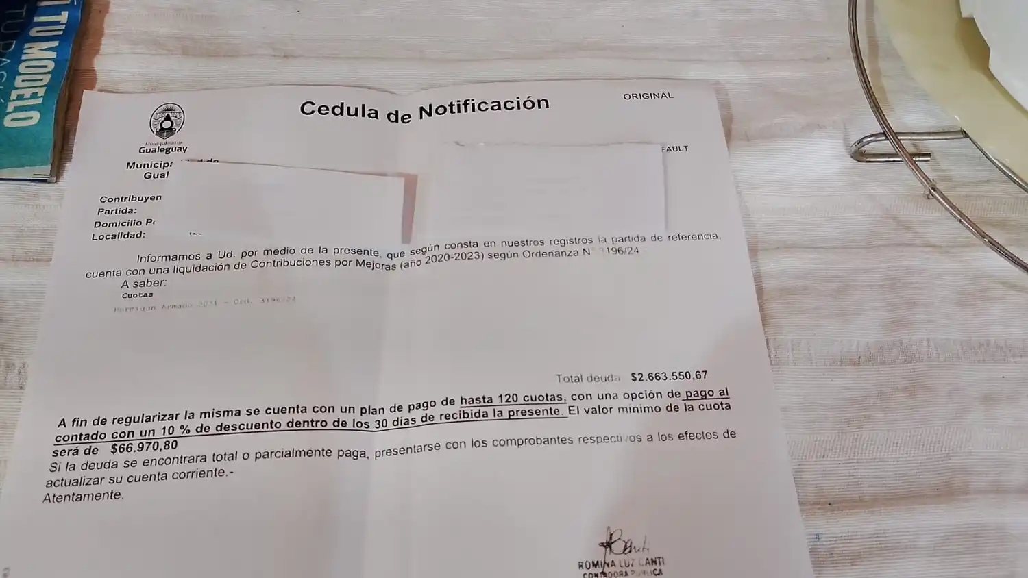 contribución mejoras