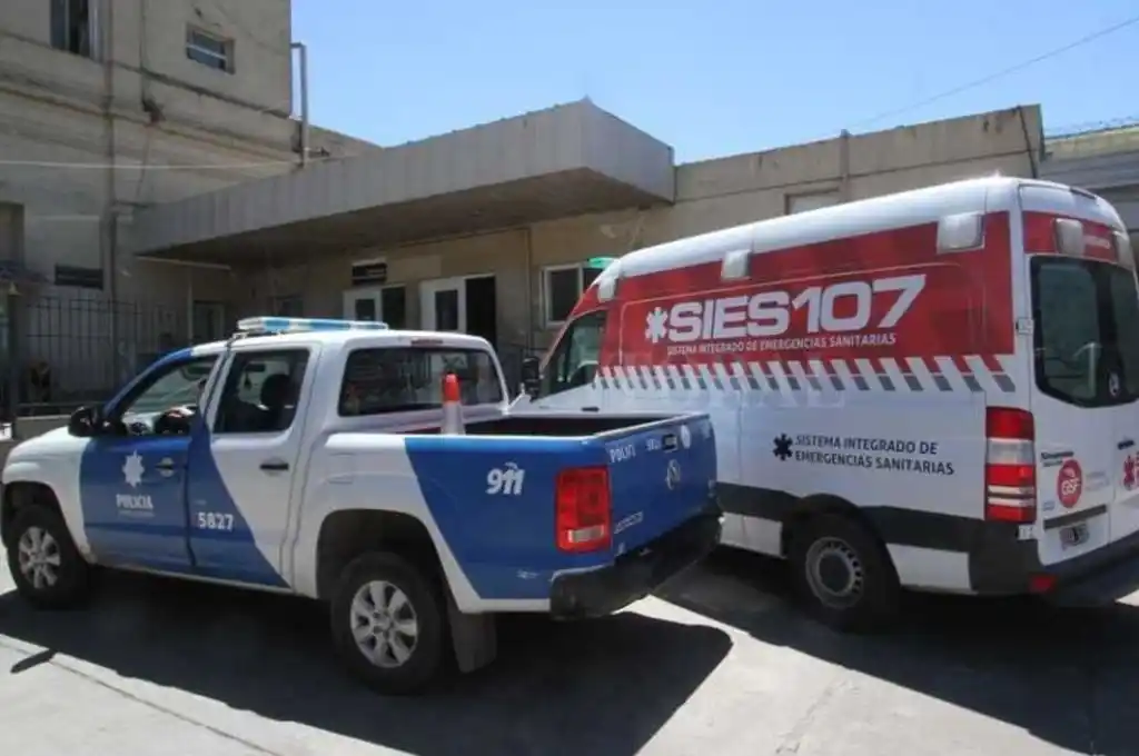 Con la urgencia del caso, el suboficial fue trasladado al hospital Cullen.