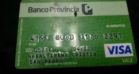 Tarjeta encontrada