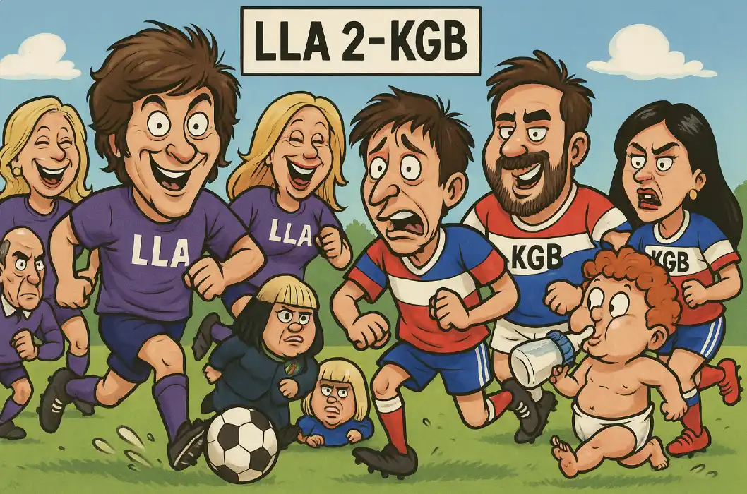 Nuevo escenario. Los Milei, con Santiago Caputo fuera de confianza.