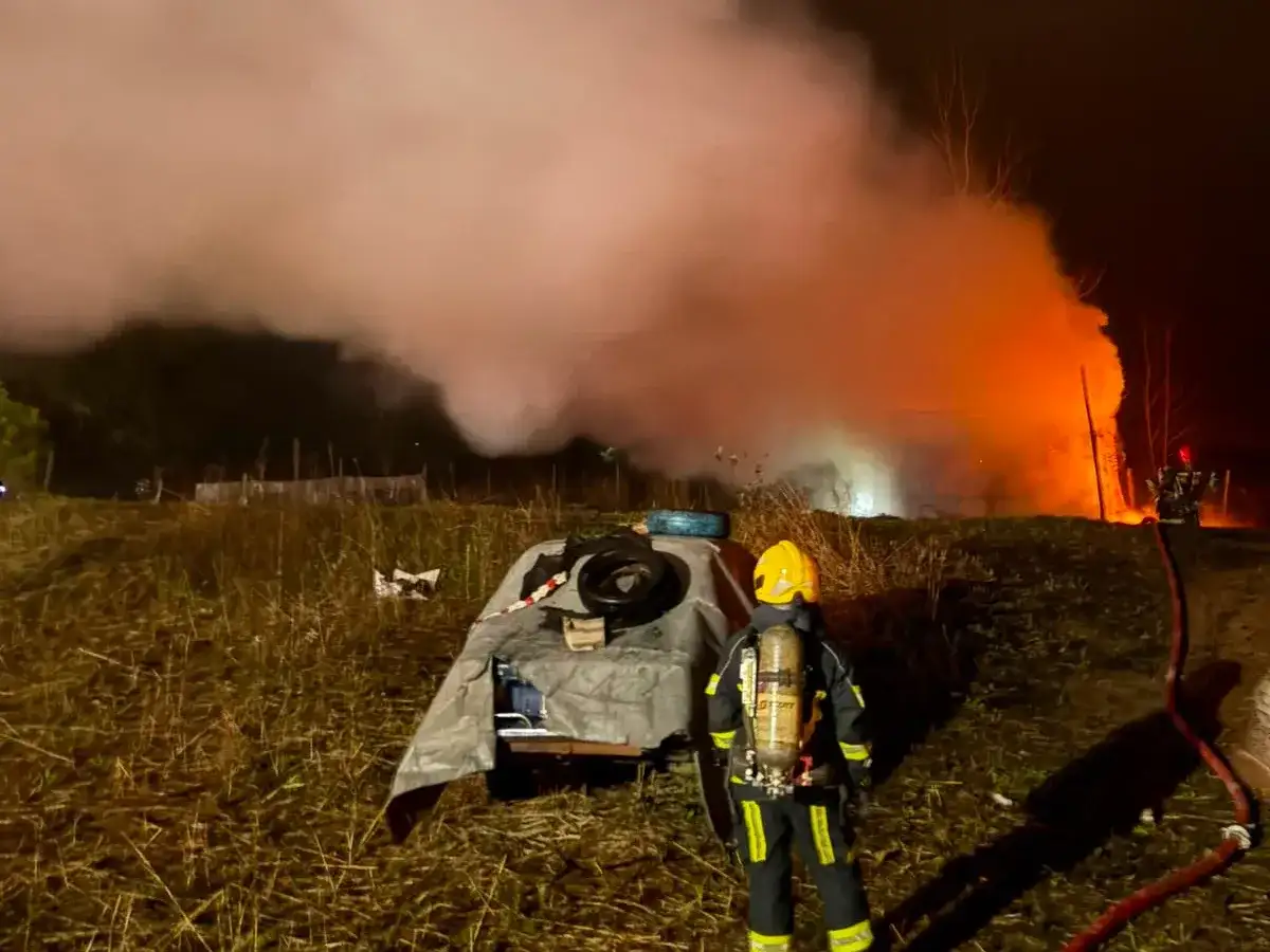 Un hombre de 31 años sufrió inhalación de monóxido de carbono.