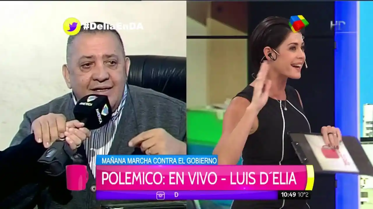 Pamela David intentó entrevistar a Luis D’Elía, pero tuvo que cortarlo