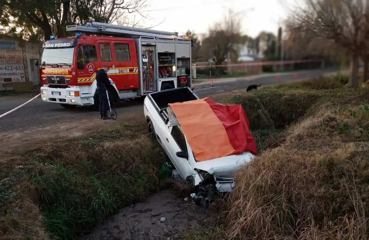 El conductor fallecido era Comisario en Ramallo y vivía en San Pedro