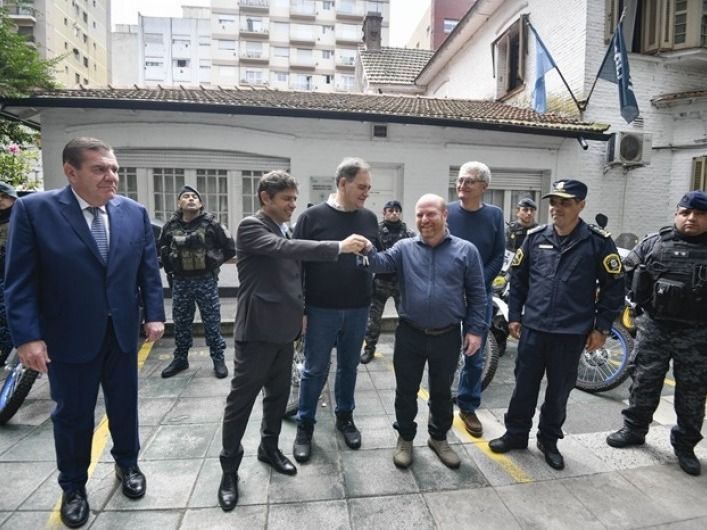 En la Departamental local, Kicillof entregó motos destinadas a los partidos de General Pueyrredon y Mar Chiquita.