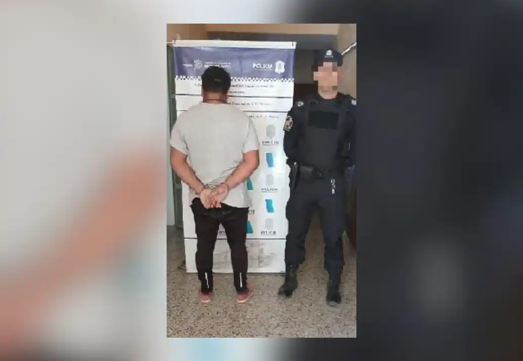Aprehendido por propinarle golpes de puño a su pareja