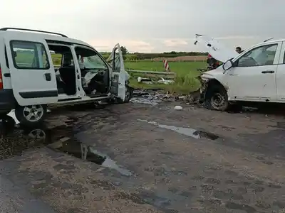 Tragedia en la Ruta Nº 20: Falleció el conductor del utilitario que chocó contra una camioneta