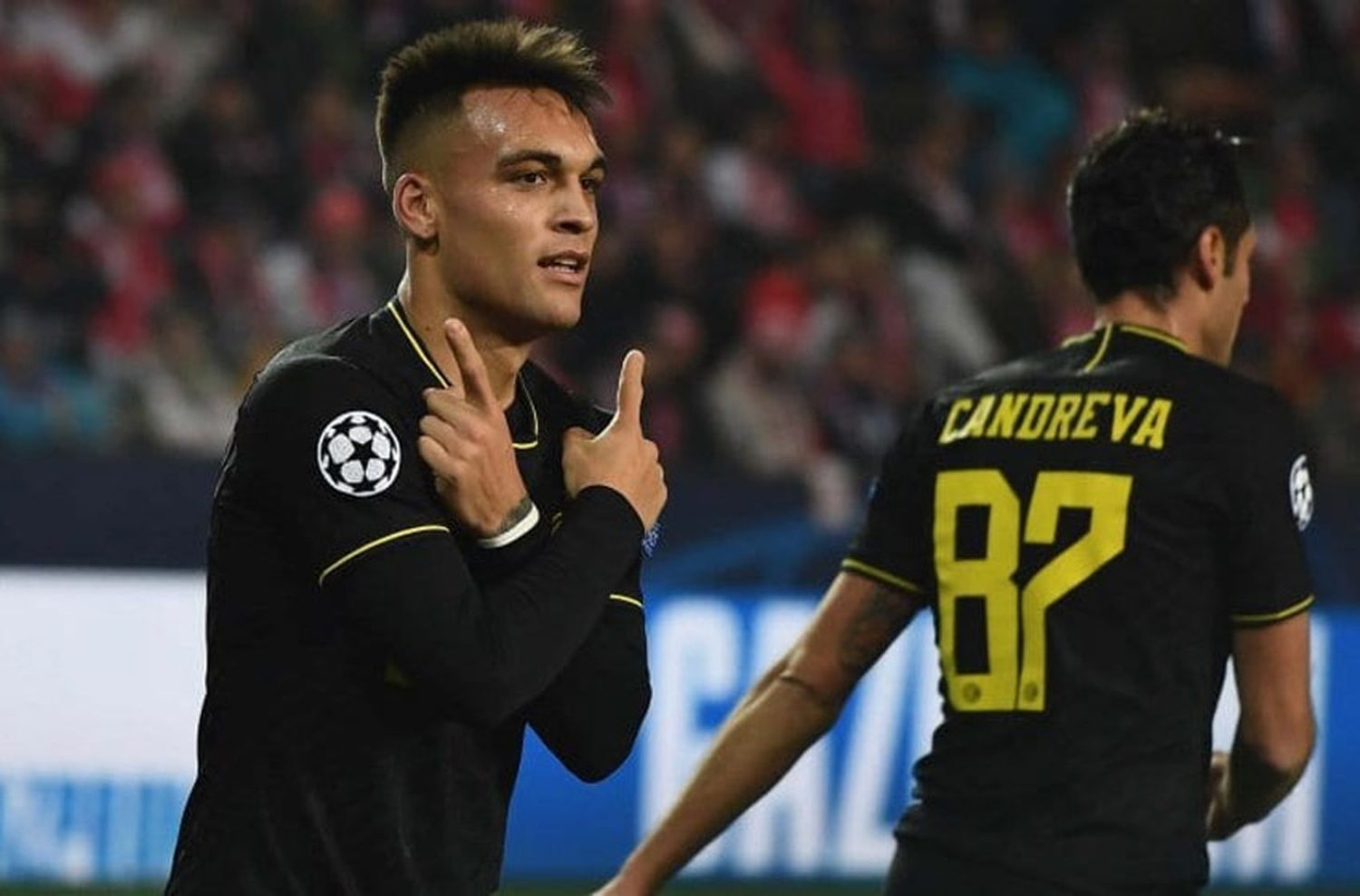 Inter venció al Slavia Praga con un doblete de Lautaro Martínez