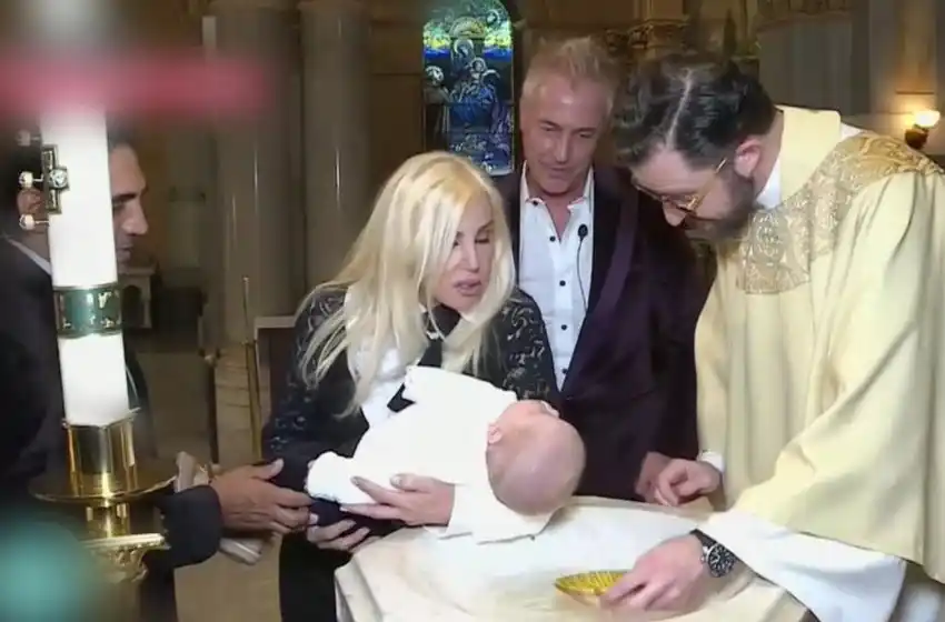 El bautismo de Mirko: Susana Giménez se convirtió en madrina del bebé de Marley