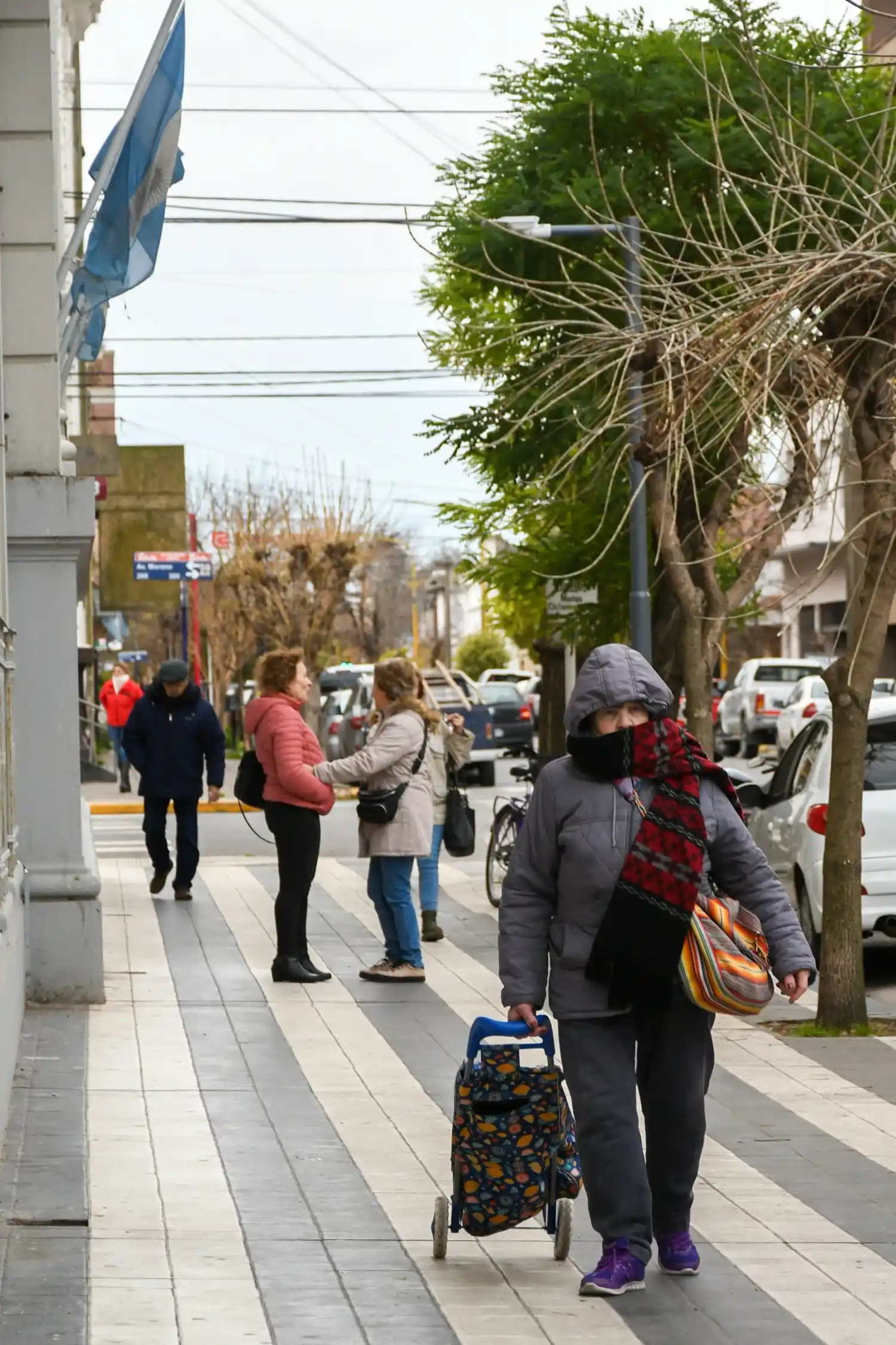 Mañana fría en la ciudad
