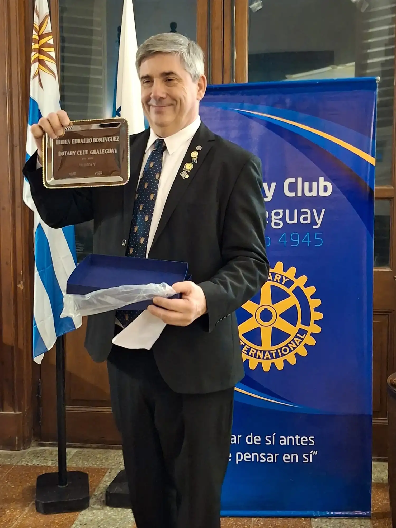 Sr. Rubén Dominguez, Presidente del Rotary Club Gualeguay-