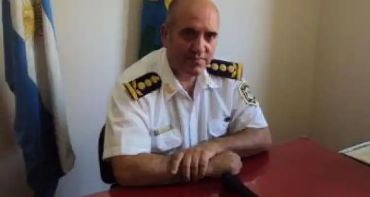 El Superintendente policial Zudaire en la ciudad