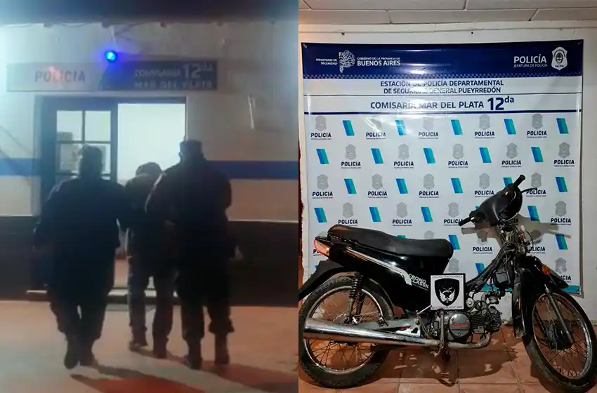 Escapó de un control con una moto robada: terminó en Batán