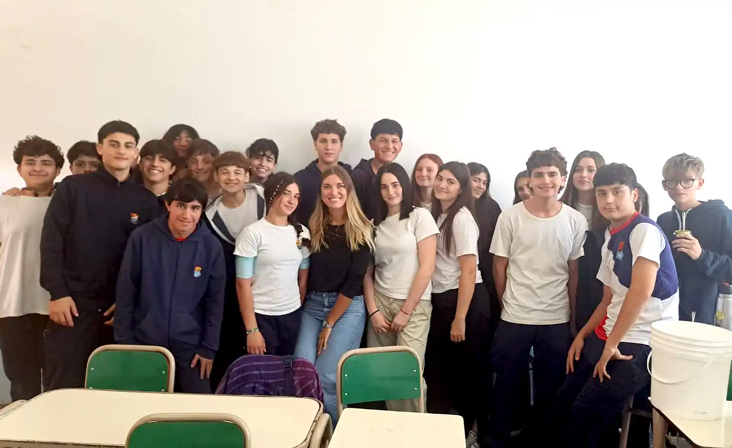 Alumnos. Que llevaron a cabo el concurso “Raíces”