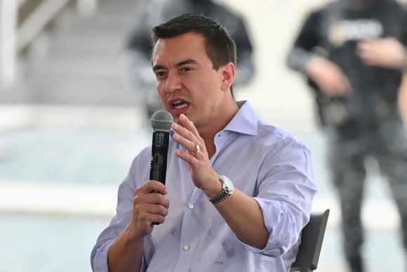 Daniel Noboa, presidente de Ecuador, que venció en el balotaje y logró su reelección