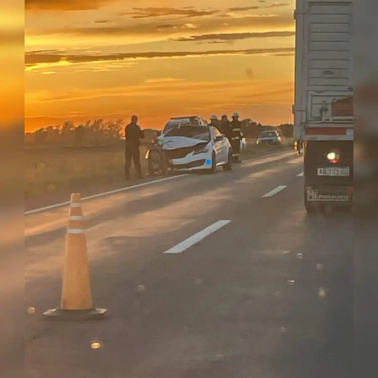 El lamentable episodio tuvo lugar en el kilómetro 288 de la Ruta Nacional Nº 8.