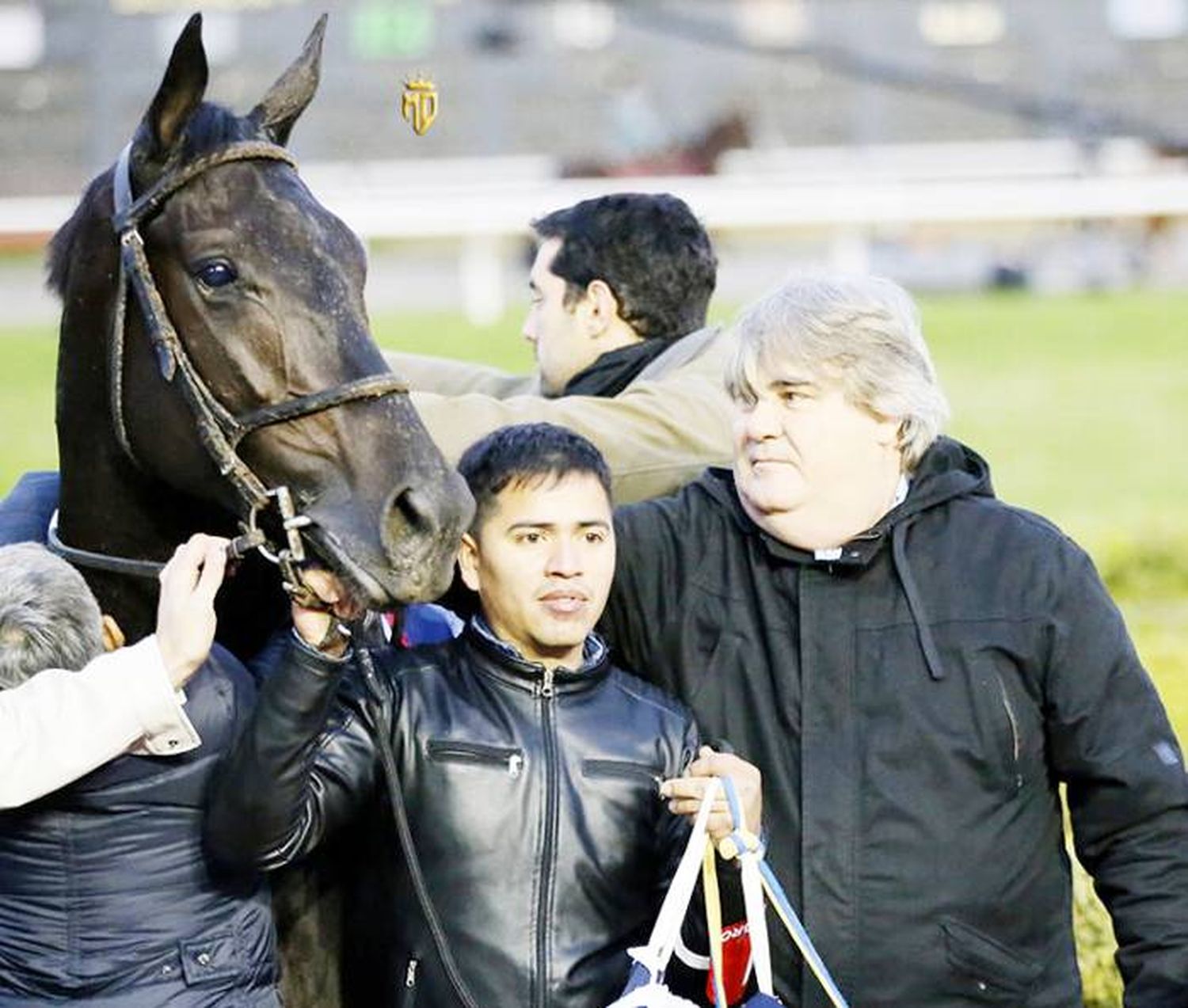 La satisfacción de  conquistar el Gran Criterium con Star Galán, un potrillo propio desde el origen