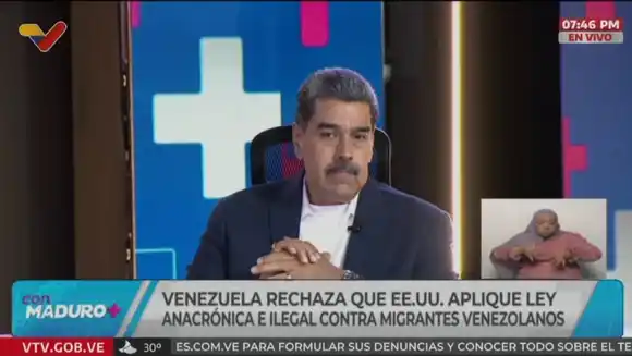 MADURO acusó a María Corina Machado y a Carlos Paparoni de celebrar la «proclama» estadounidense contra la migración venezolana