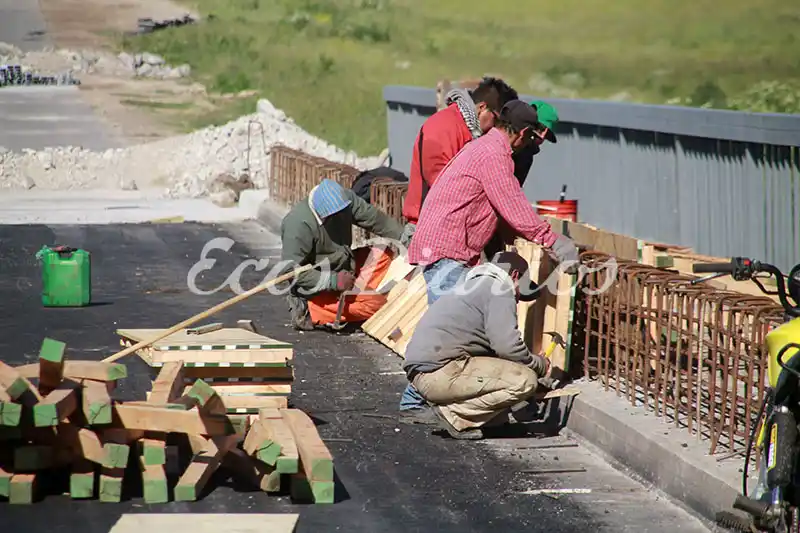 La semana que viene se terminarían los trabajos en el puente de Los Manantiales