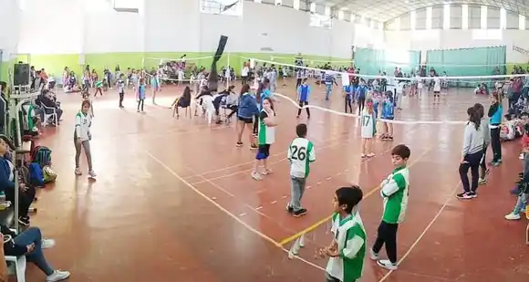 Primer encuentro de Mini  de la Liga Zonal de Voley