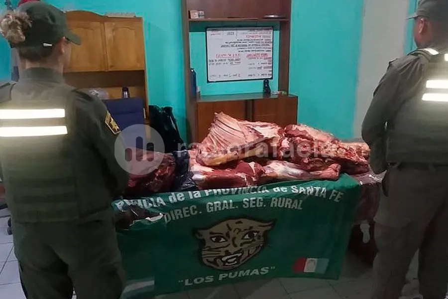 Atraparon a un rafaelino viajando desde Santiago del Estero con más de 200kg de carne no apta para consumo