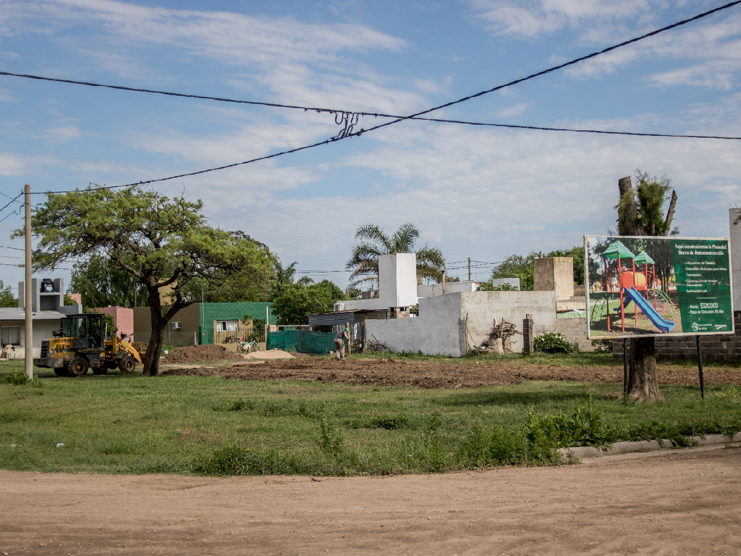 Avanzan obras para  una nueva plaza en Alicia   