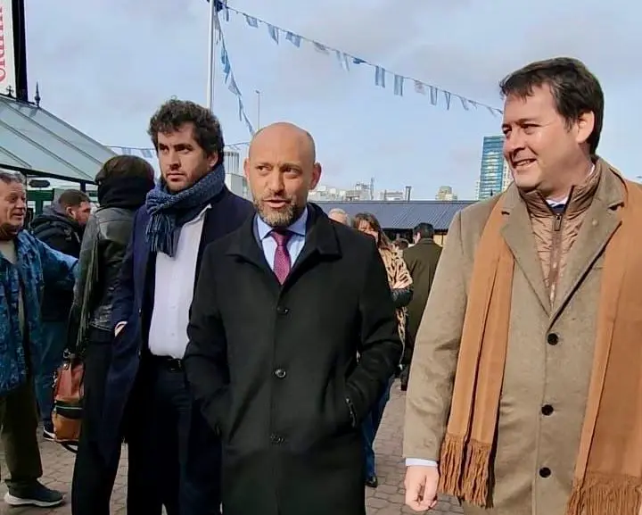 Gustavo Puccini, estuvo presente este sábado en el palco oficial de la Exposición Rural de Palermo, en el marco de la inauguración oficial de la muestra.