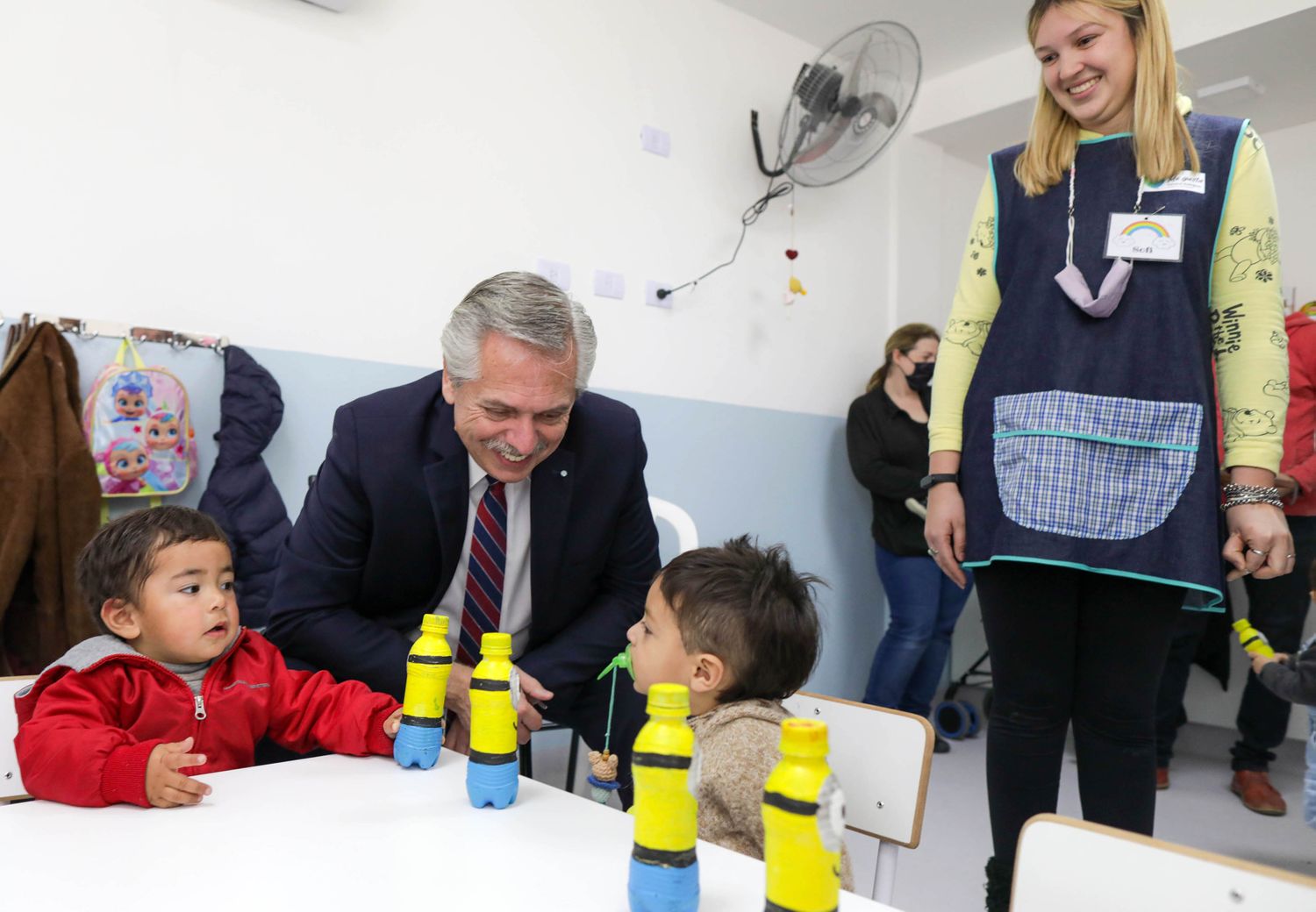 Alberto Fernández inauguró un Espacios de Primera Infancia.