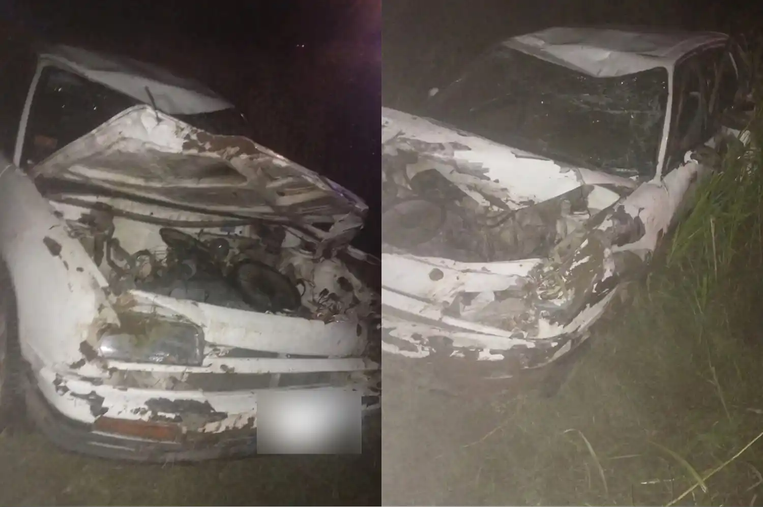 Un auto volcó en Ruta Provincial 3 y dos personas fueron hospitalizadas