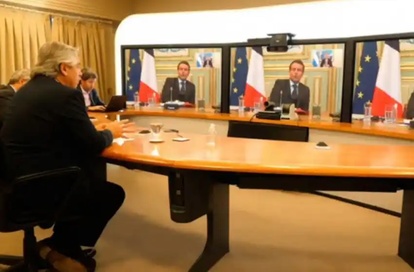 Fernández y Macron coincidieron en la necesidad de declarar a la vacuna contra el Covid-19 como «un bien universal»