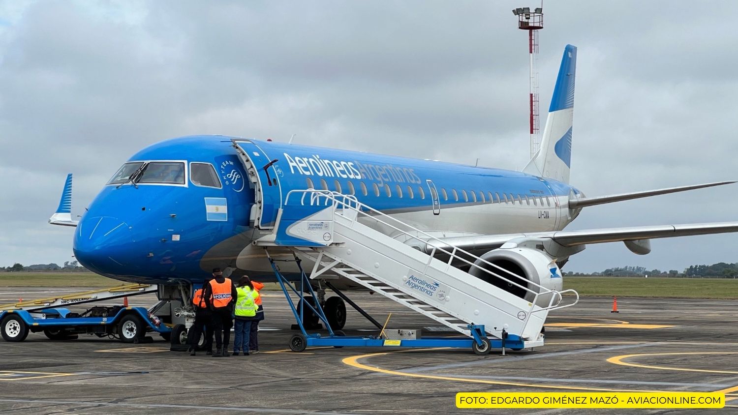 Aerolíneas Argentinas inauguró sus vuelos entre Rosario y Neuquén