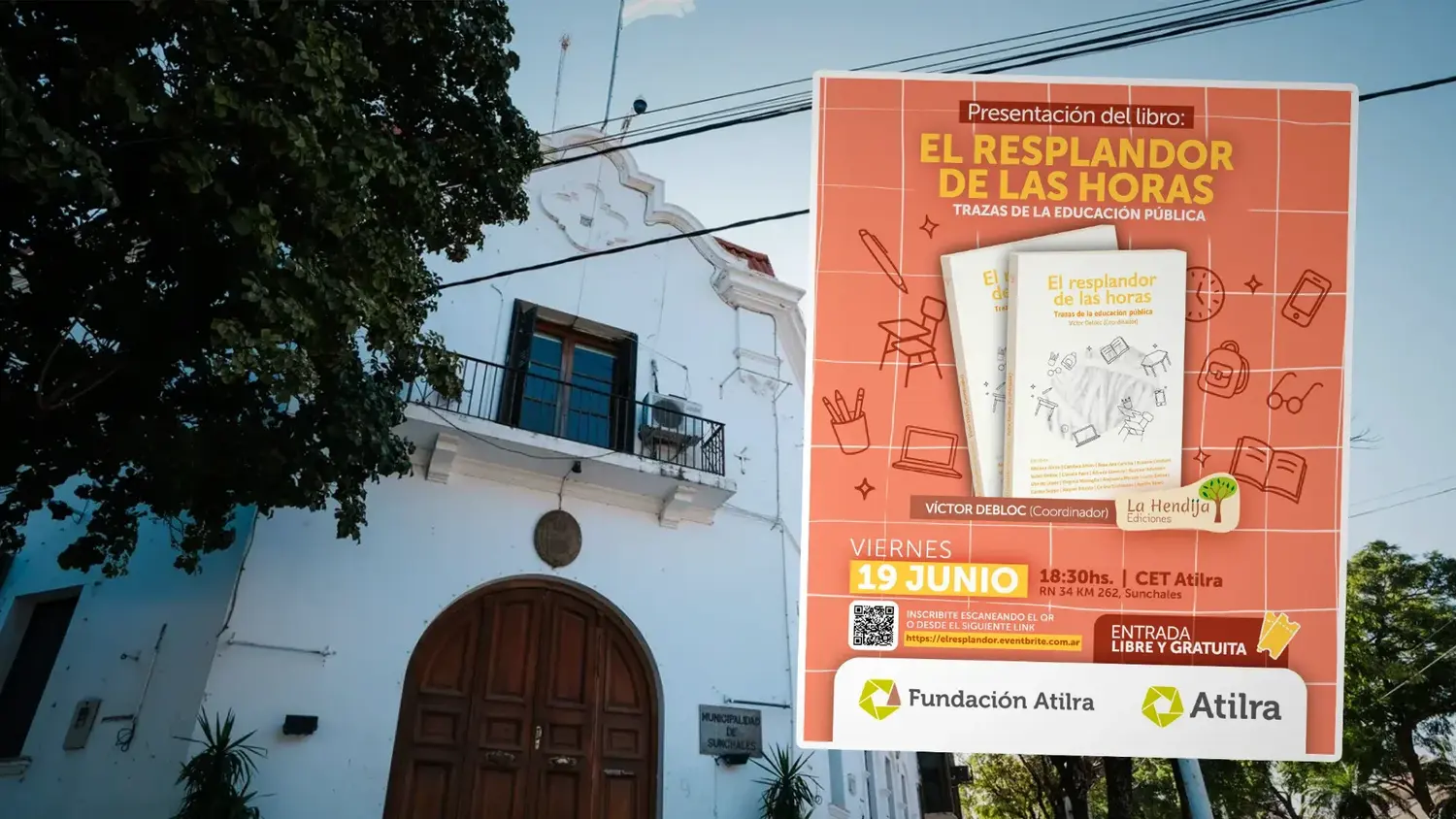 Presentan en Sunchales el libro “El resplandor de las horas”, una obra sobre la educación pública