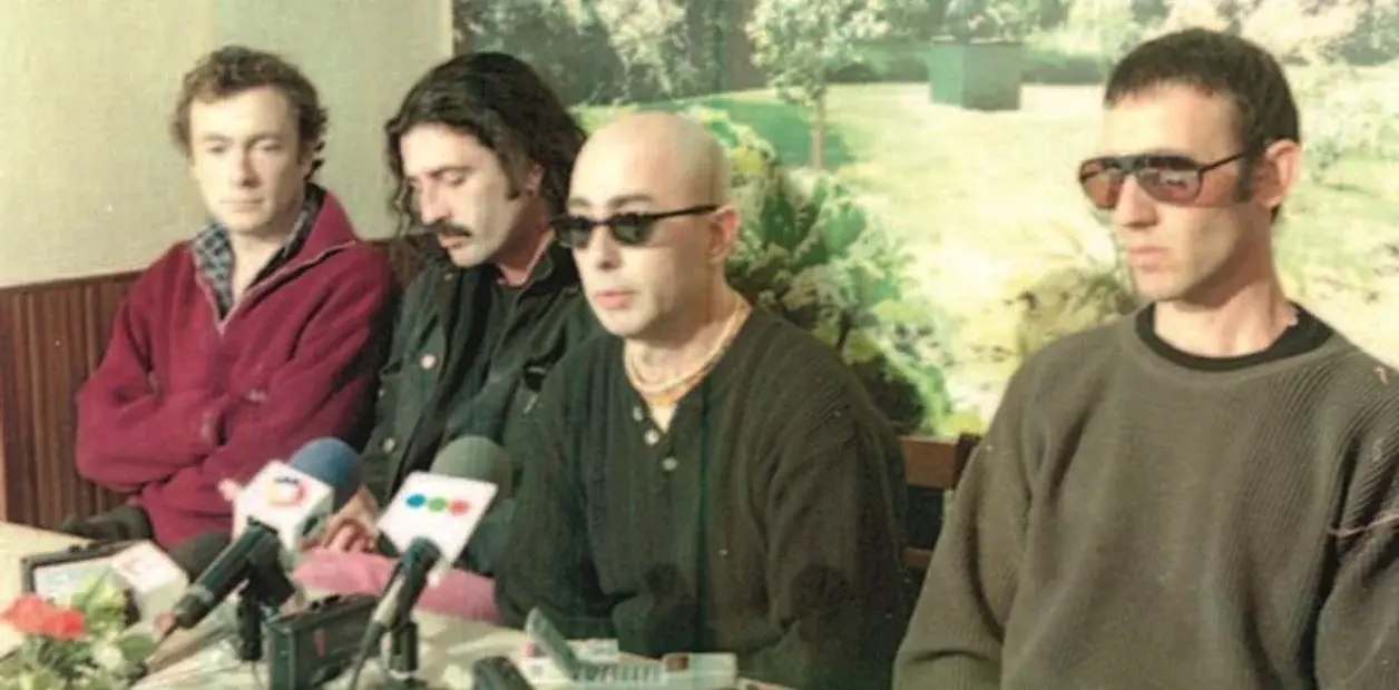 La única conferencia de prensa de la banda hace casi 30 años
