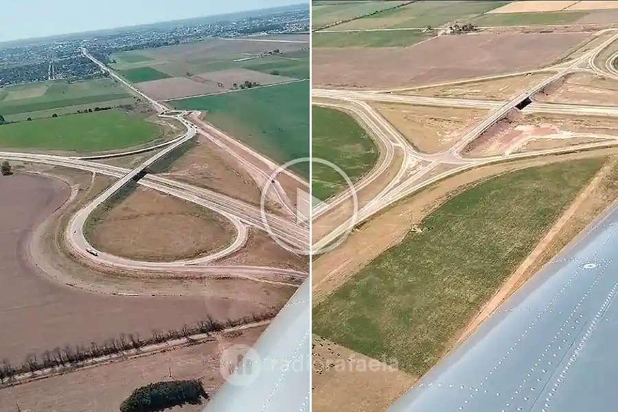 VIDEO | Así se ve, desde el cielo, la Variante Rafaela de la RN34