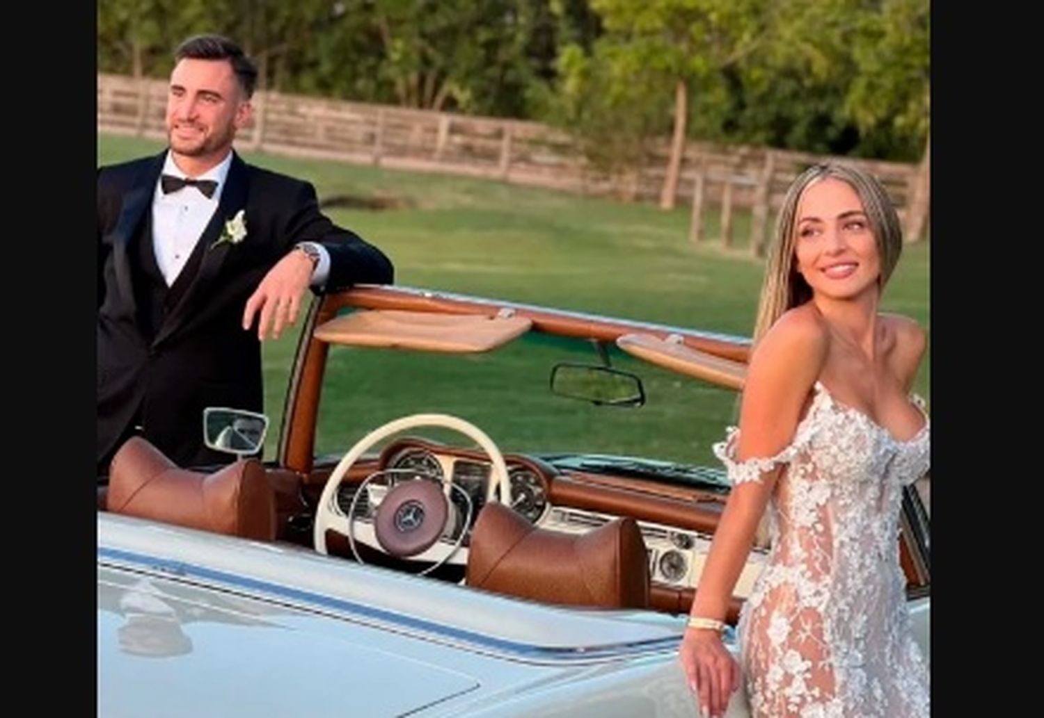 Nicolás Tagliafico habló tras su boda con Caro Calvagni: "Estuve más nervioso que marcando a Mbappé"