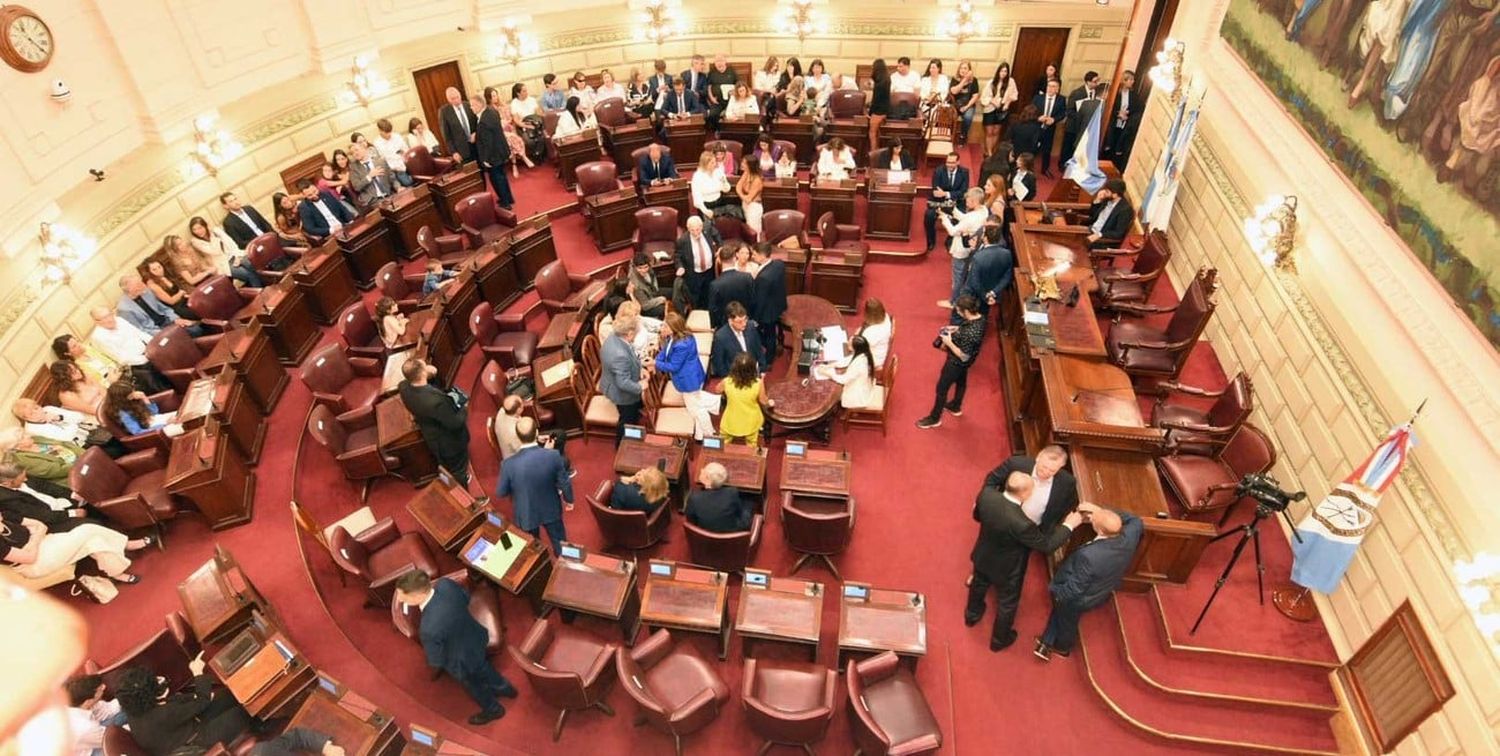 El recinto este miércoles, en la jornada de jura de nuevos legisladores. Foto: Guillermo Di Salvatore.