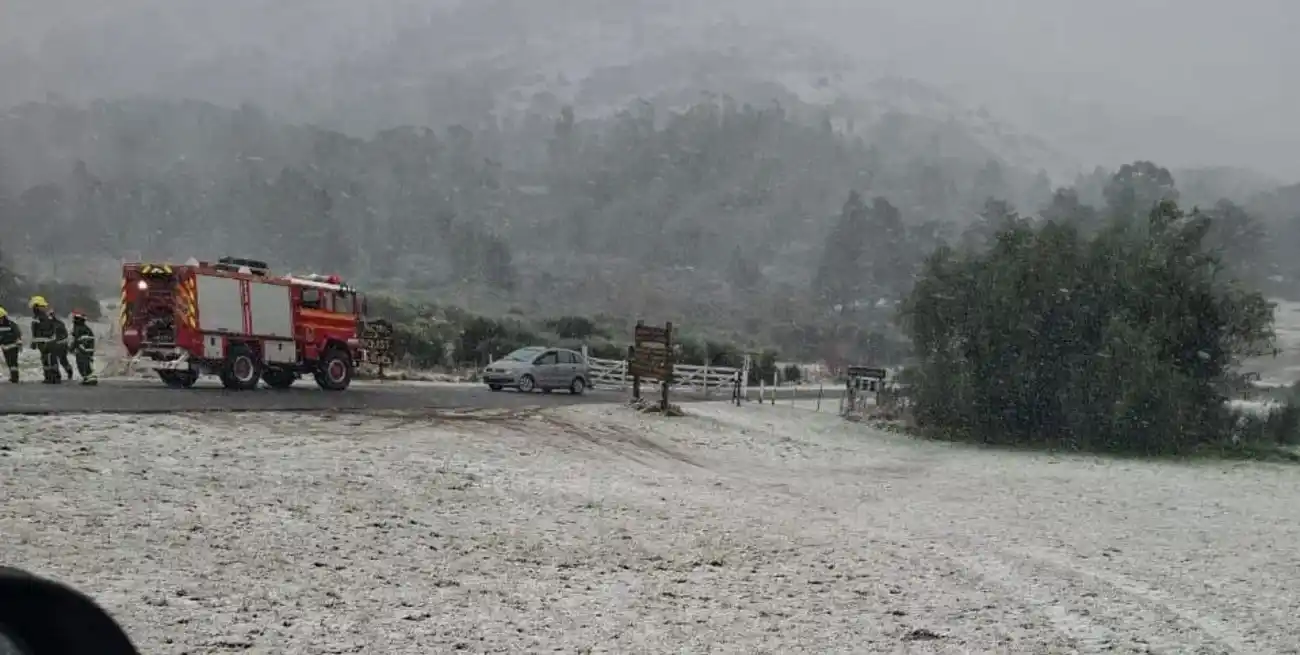 Se cumplieron los pronósticos: llegó la nieve a la provincia de Buenos Aires