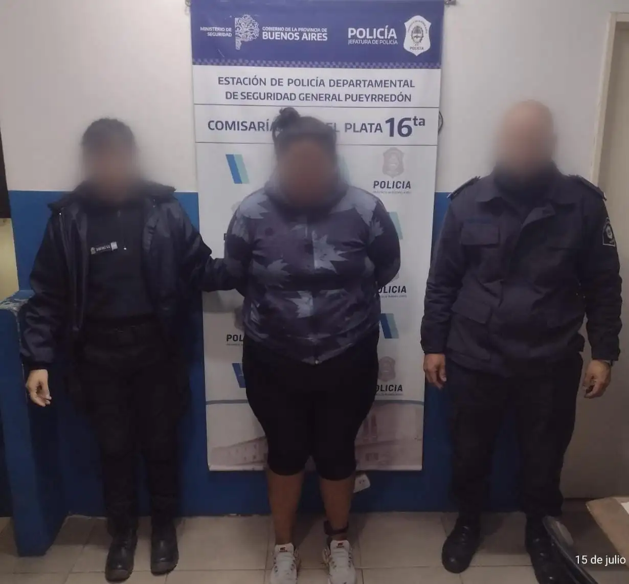 La mujer de 32 años fue detenida por la policía. Cumplía una sentencia por infracción a la Ley 23.737.