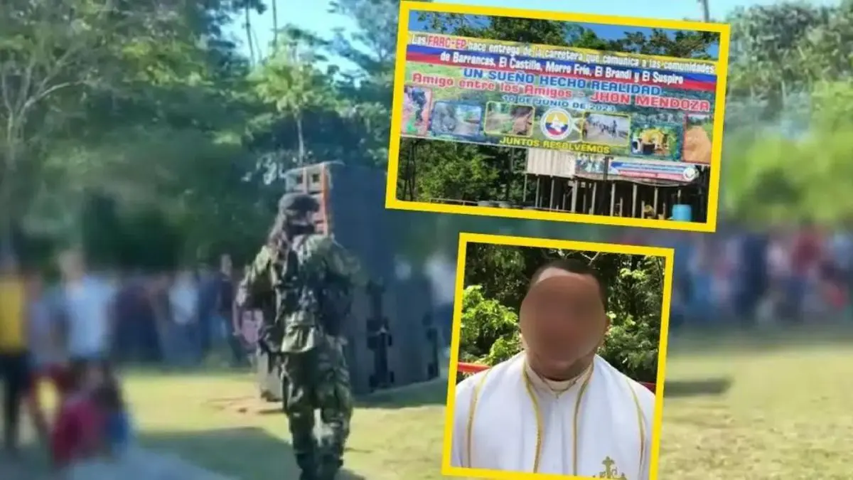 ¡CON MÚSICA Y TODO! Disidencias de las FARC inauguran un puente y una vía en Colombia (+ Video)