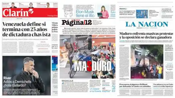 CRISIS ELECTORAL ACAPARA titulares de la prensa internacional: así ven a Venezuela los diarios de la región