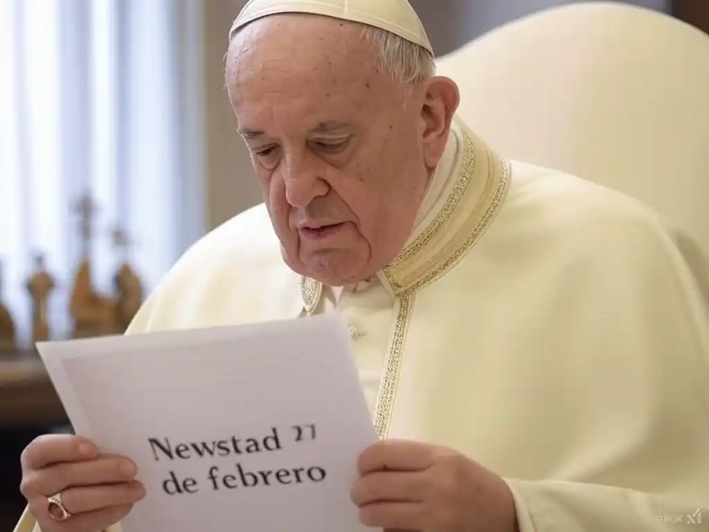 Santoral. Francisco, leyendo el Santoral del 27 de febrero.