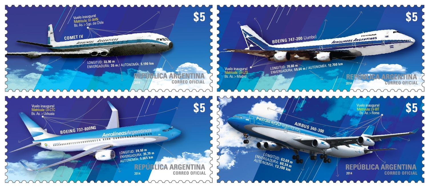 Lanzan sello para conmemorar la estatización de Aerolíneas Argentinas