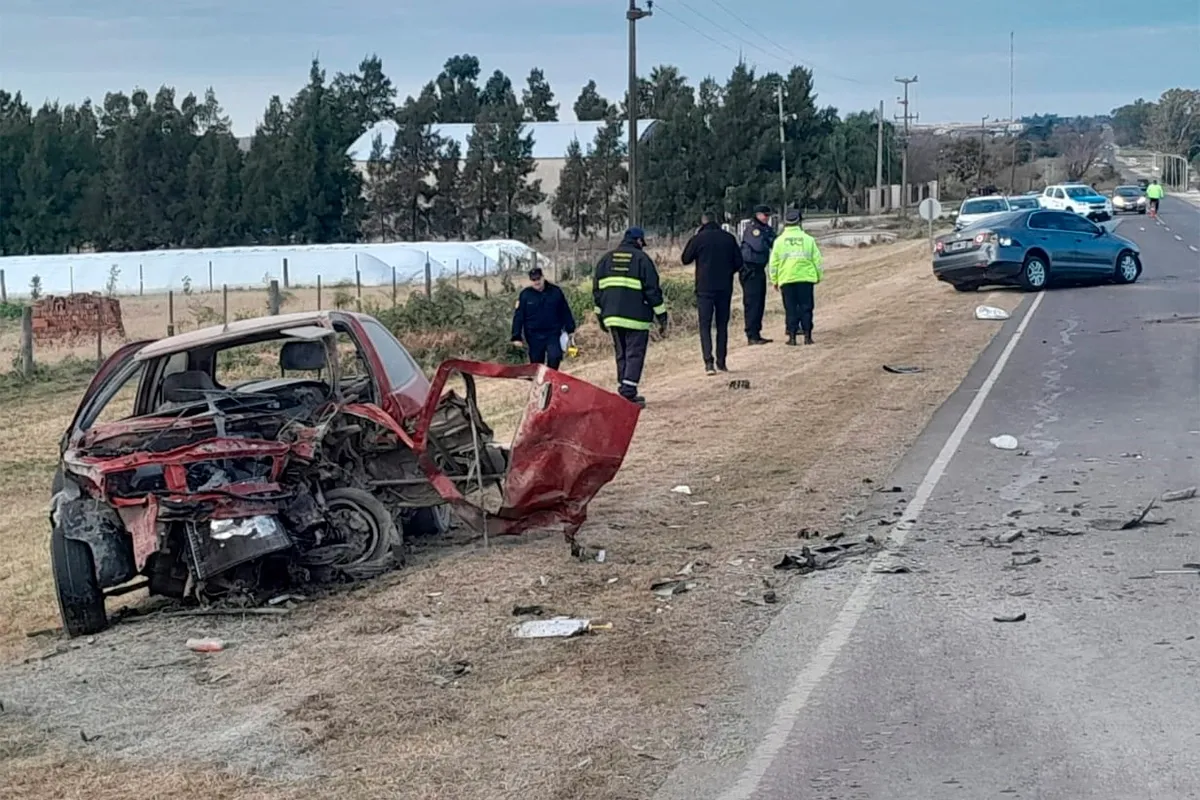 Choque frontal en ruta 11.