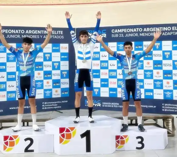 El chascomunense Enzo Tallarico, Campeón Argentino de Omnium en San Juan