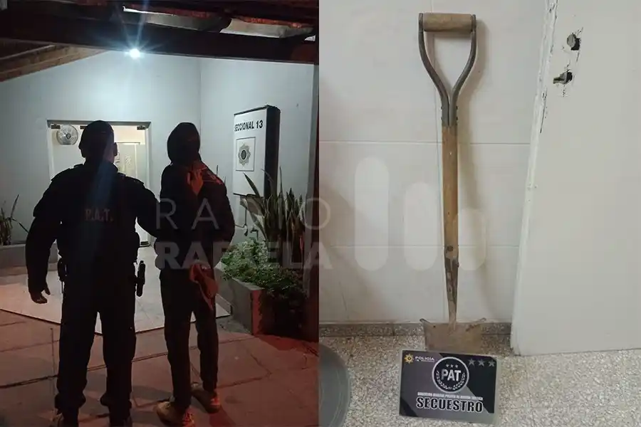 De no creer: lo atraparon robando plantas con una pala en la vía pública