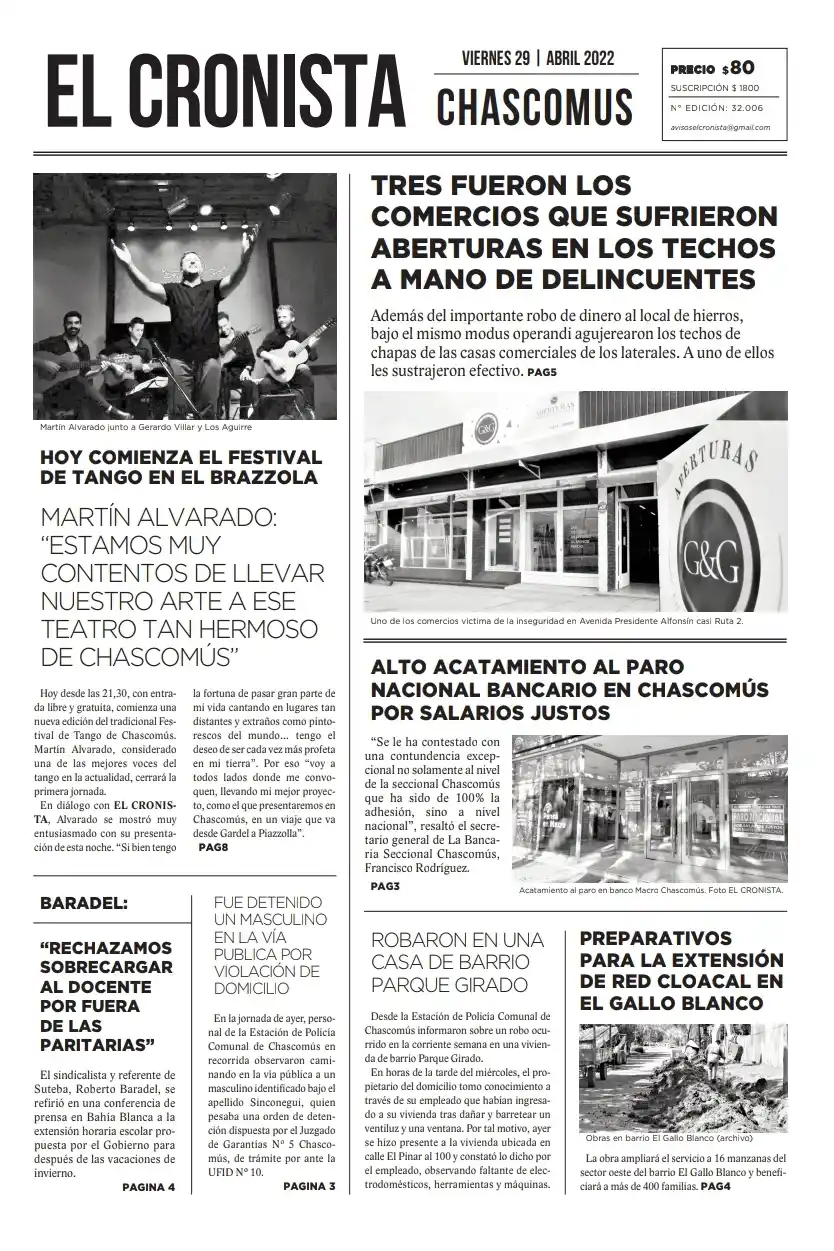 Tapa 29 abril 2022