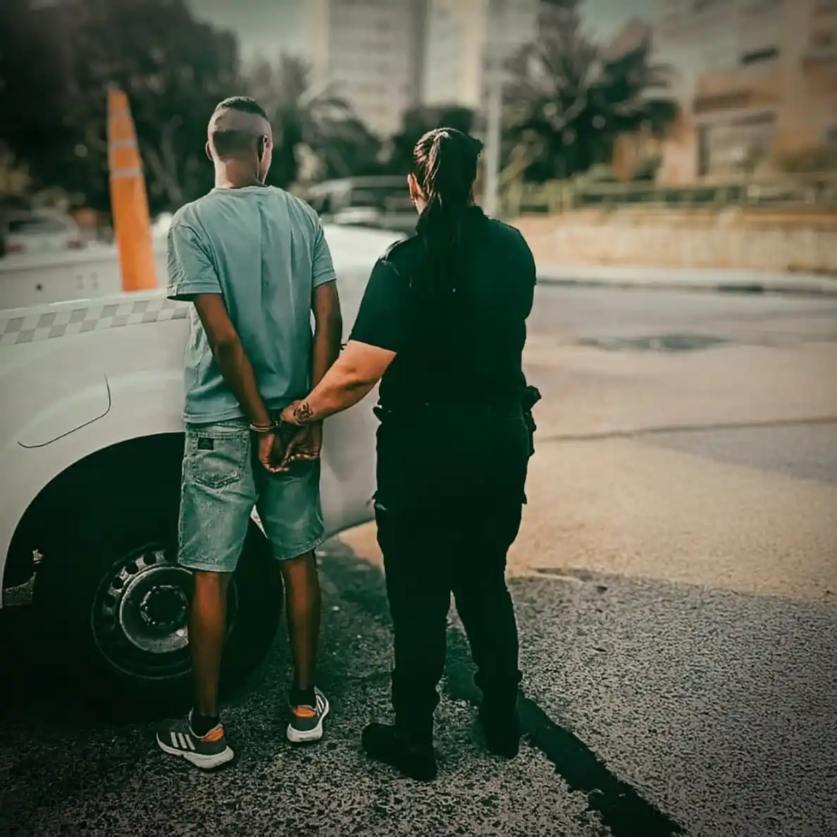 Por la gravedad de lo ocurrido, se pidió apoyo policial y el hombre fue trasladado a la Comisaría Primera.