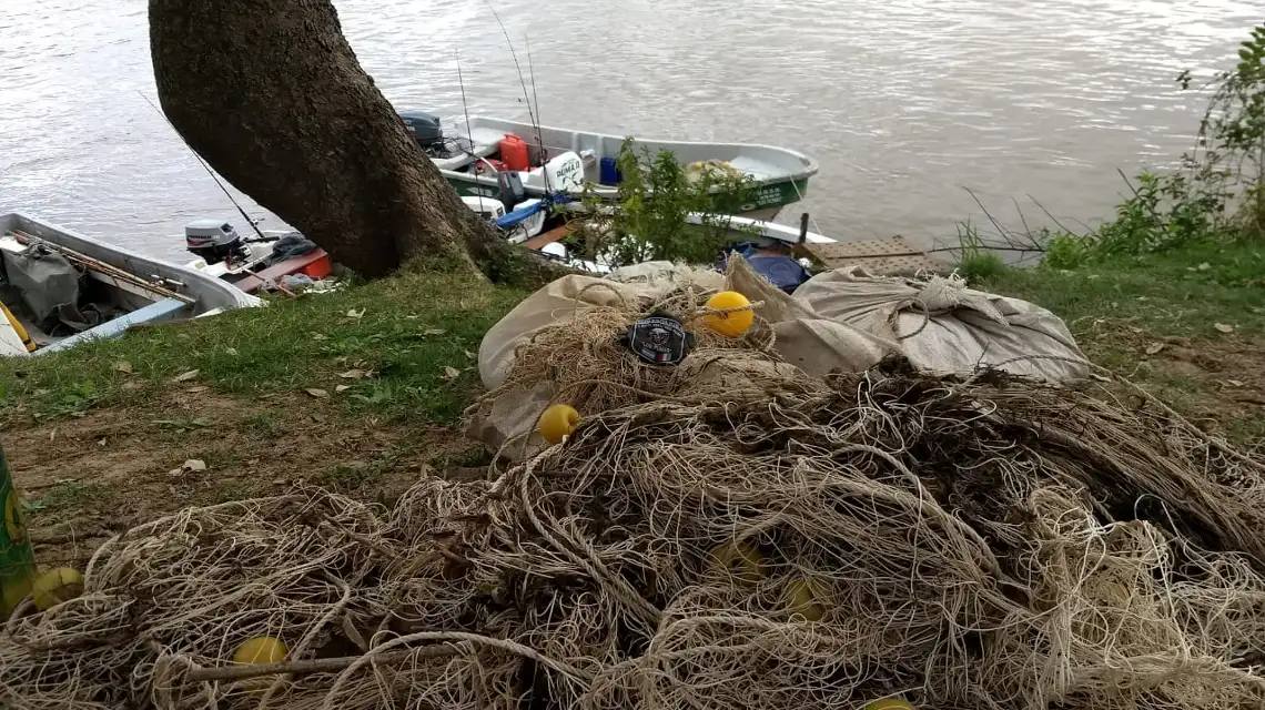 La provincia decomisó ejemplares de nutria y redes de pesca