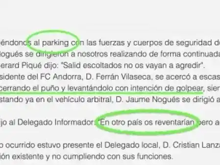 acta sancion