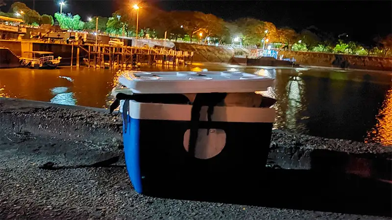 Una familia salvó su vida flotando en conservadora tras hundirse su catamarán