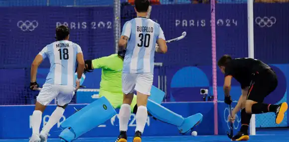 Con gol de Peillat, Alemania eliminó a Los Leones en cuartos de final